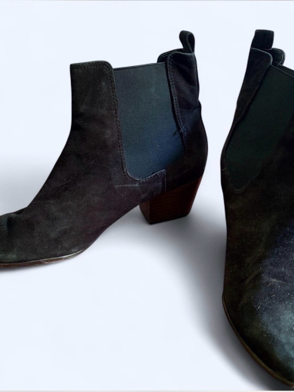 Sam Edelman Black Suede Chelsea Ankle Booties